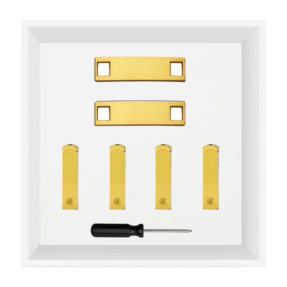Medium Metal Shoelace Tags + Matching Metal Aglets