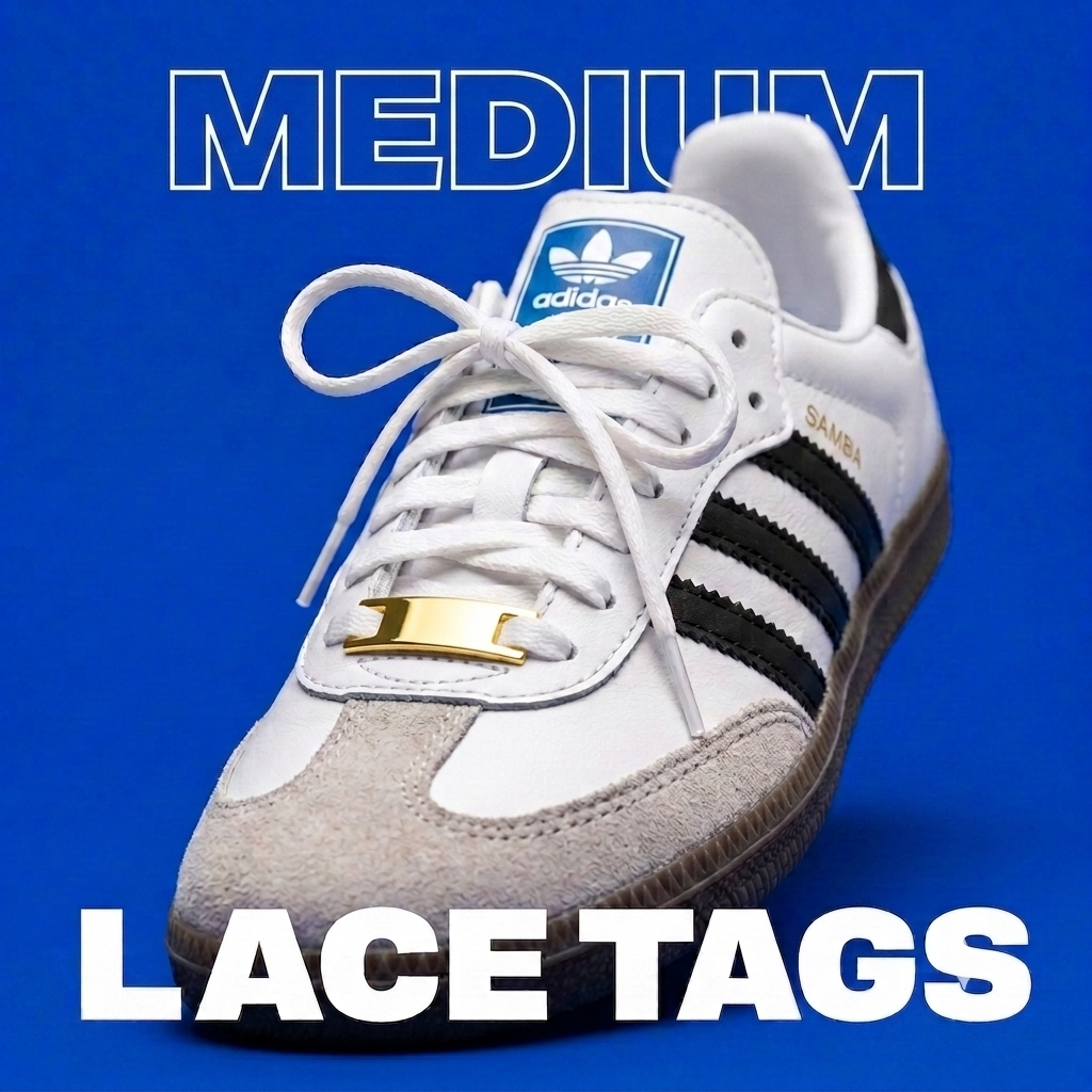 Medium Metal Shoelace Tags