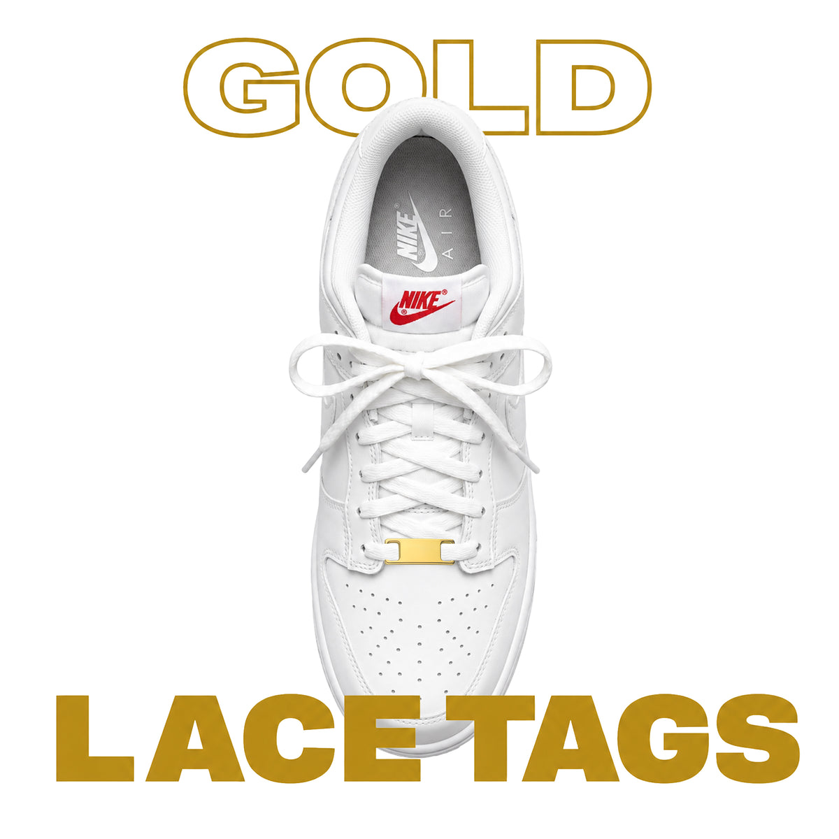Small Metal Shoelace Tags