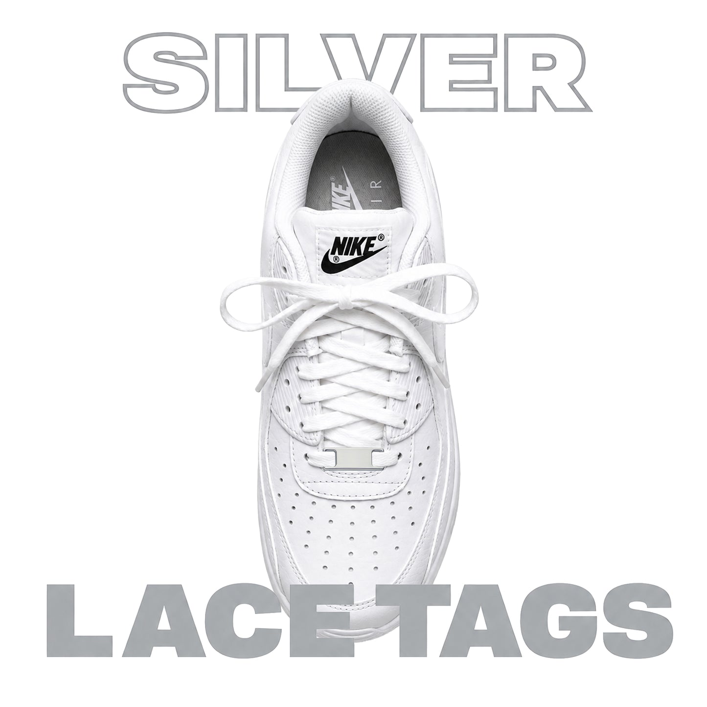 Small Metal Shoelace Tags